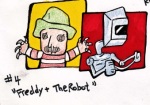 Freddy & The Robot illustration: gamal jones